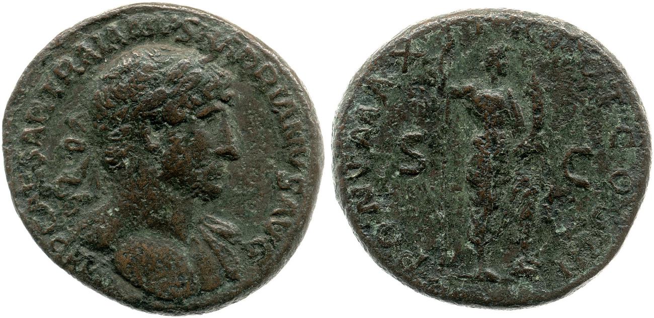 obverse RIC II, Part 3 (second edition) Hadrian 268