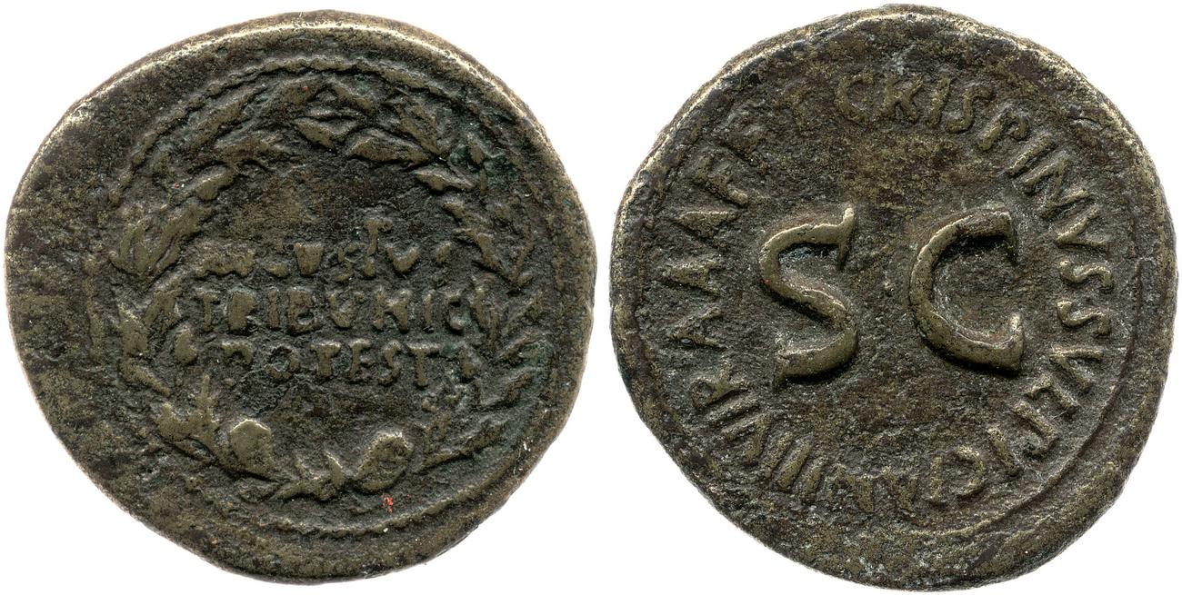 RIC I (second edition) Augustus 333, аверс, Британский музей