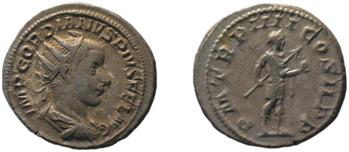 RIC IV Gordian III 92, реверс, bm