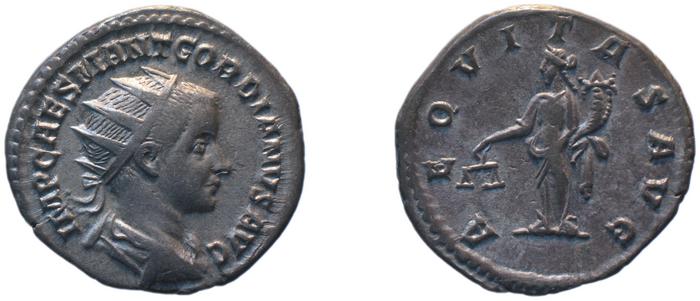 RIC IV Gordian III 177A, реверс, bm
