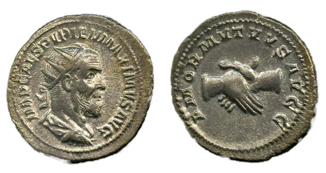 RIC IV Pupienus 9B, аверс, Британский музей