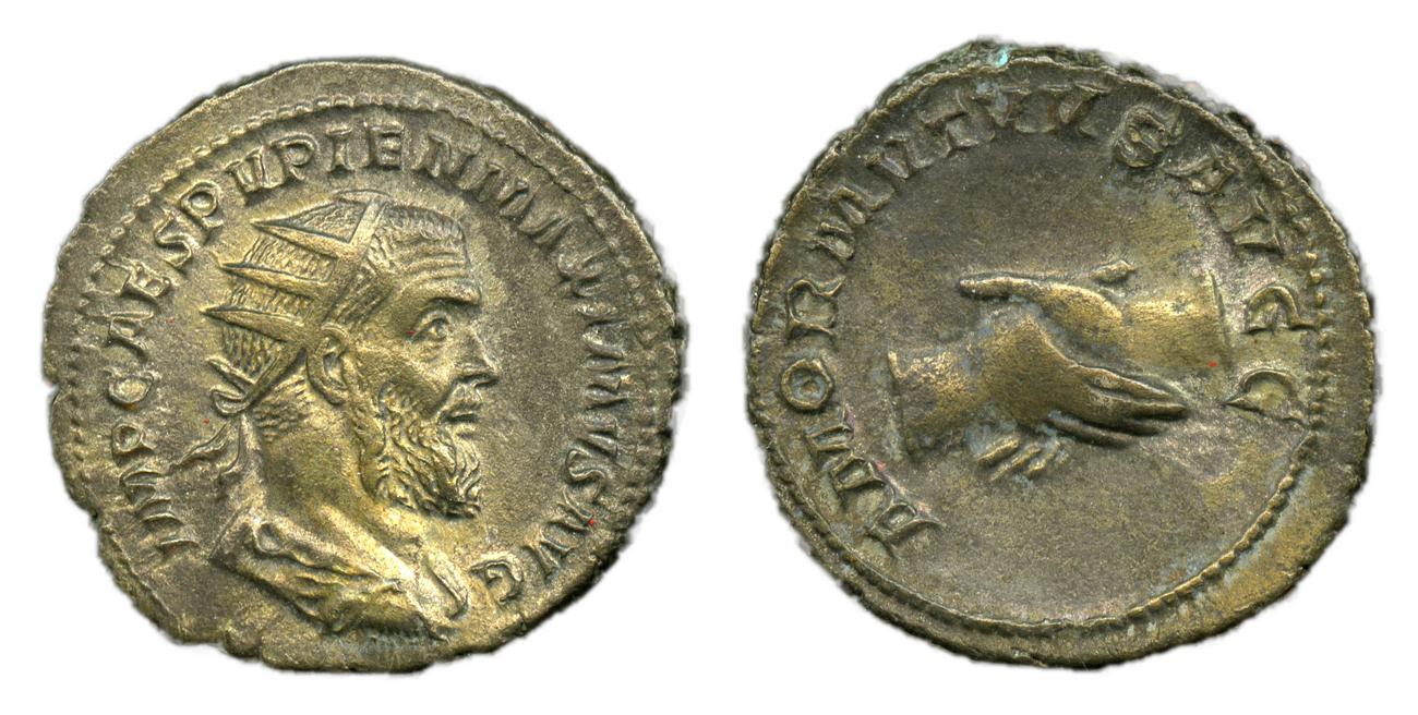 RIC IV Pupienus 9B, аверс, Британский музей