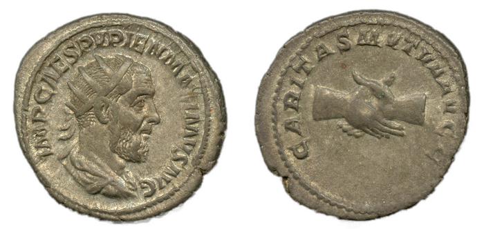 RIC IV Pupienus 10B, реверс, bm