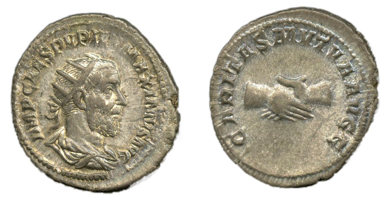 RIC IV Pupienus 10B, аверс, bm