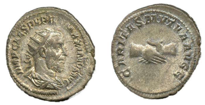 RIC IV Pupienus 10B, реверс, bm