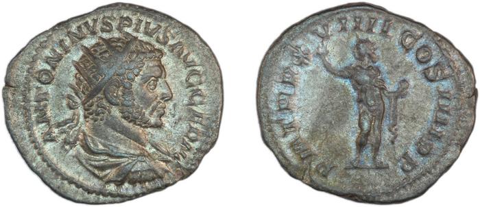 RIC IV Caracalla 281A, реверс, bm