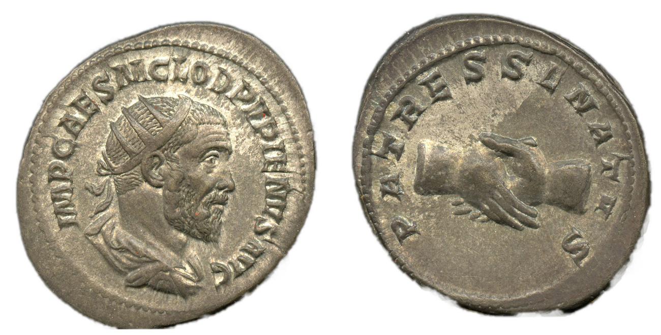 аверс RIC IV Pupienus 11A