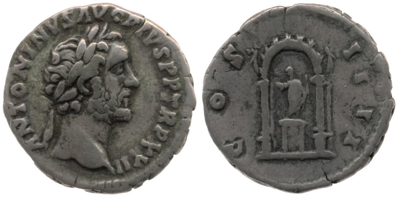 RIC III Antoninus Pius 285, аверс, Британский музей