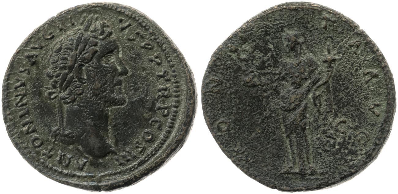 RIC III Antoninus Pius 611, аверс, Британский музей
