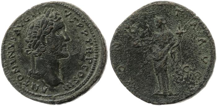 RIC III Antoninus Pius 611, реверс, Британский музей