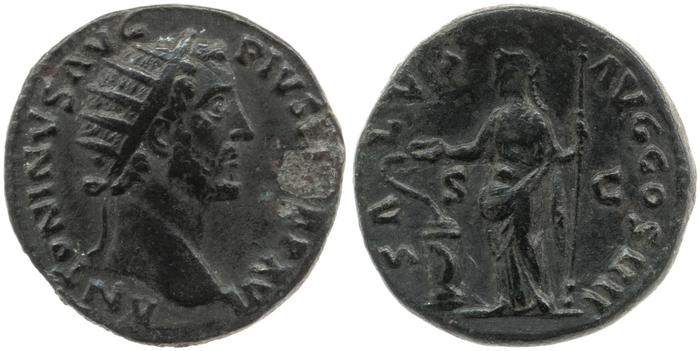 реверс RIC III Antoninus Pius 909A