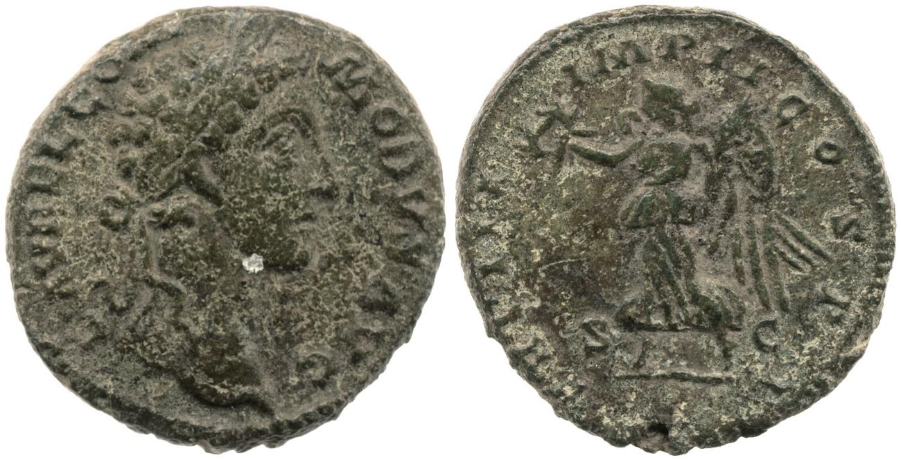 аверс RIC III Marcus Aurelius 1596