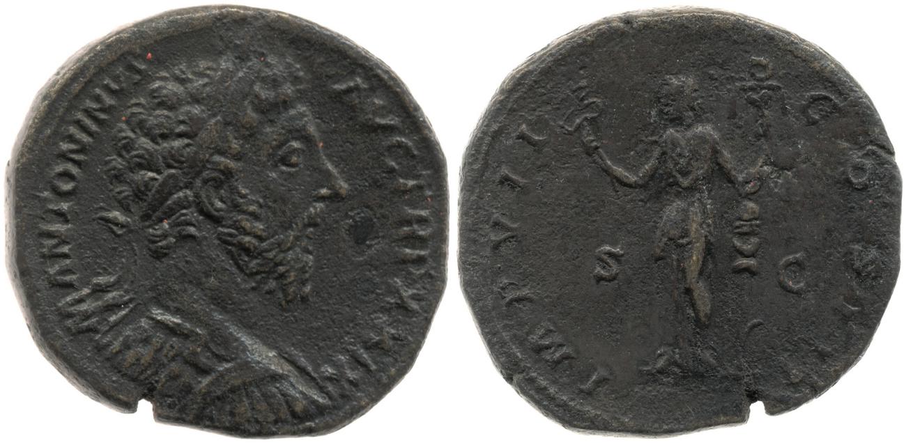 аверс RIC III Marcus Aurelius 1137