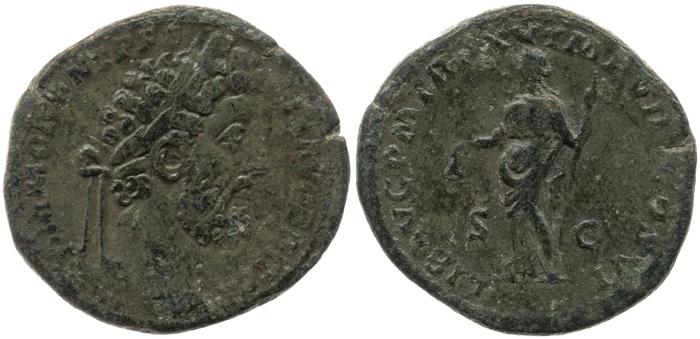RIC III Commodus 562, реверс, bm