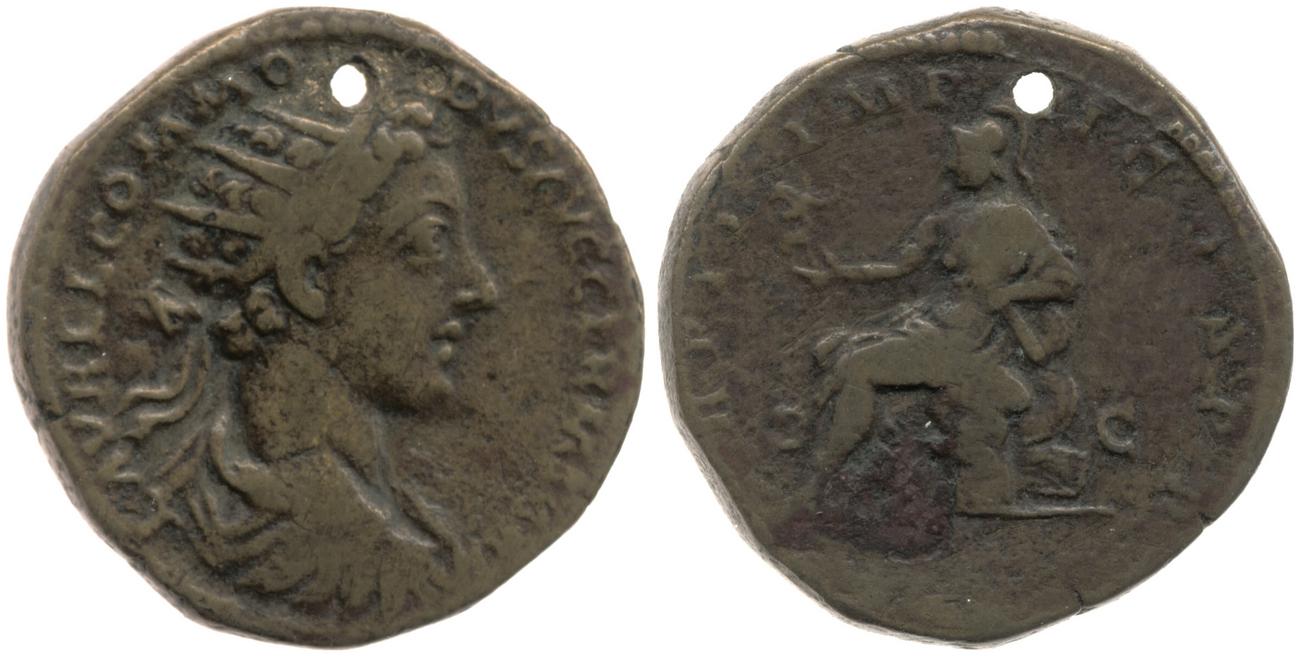 RIC III Marcus Aurelius 1585, аверс, Британский музей