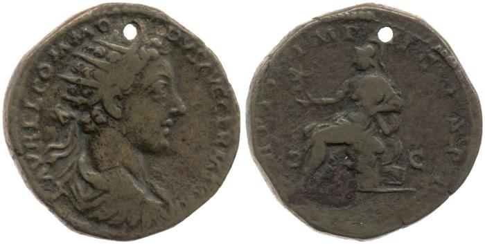 RIC III Marcus Aurelius 1585, реверс, Британский музей