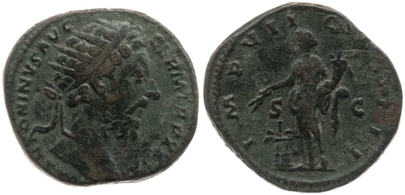 RIC III Marcus Aurelius 1134, аверс, bm