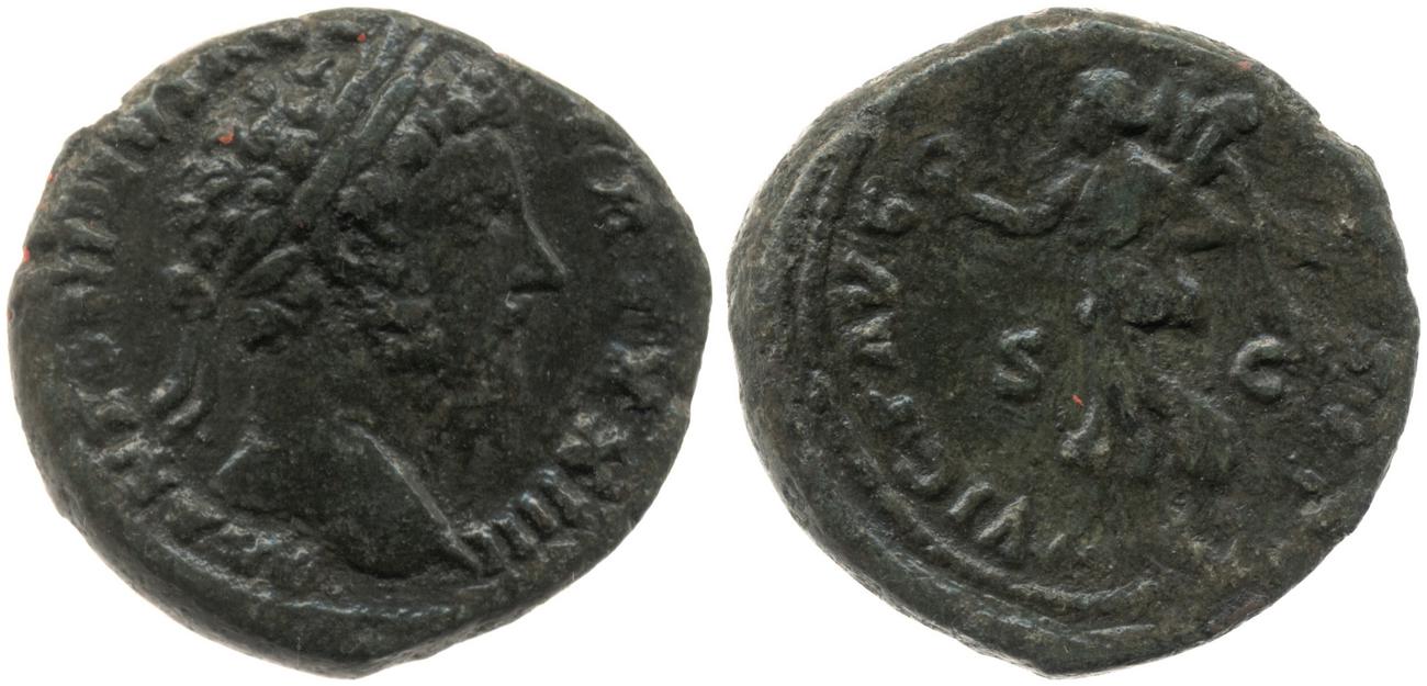 аверс RIC III Marcus Aurelius 985