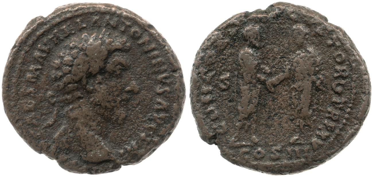 RIC III Marcus Aurelius 801, аверс, Британский музей