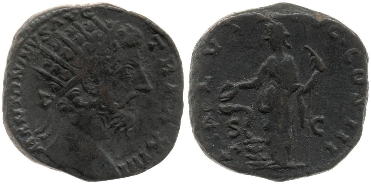 аверс RIC III Marcus Aurelius 982