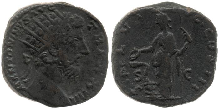 реверс RIC III Marcus Aurelius 982