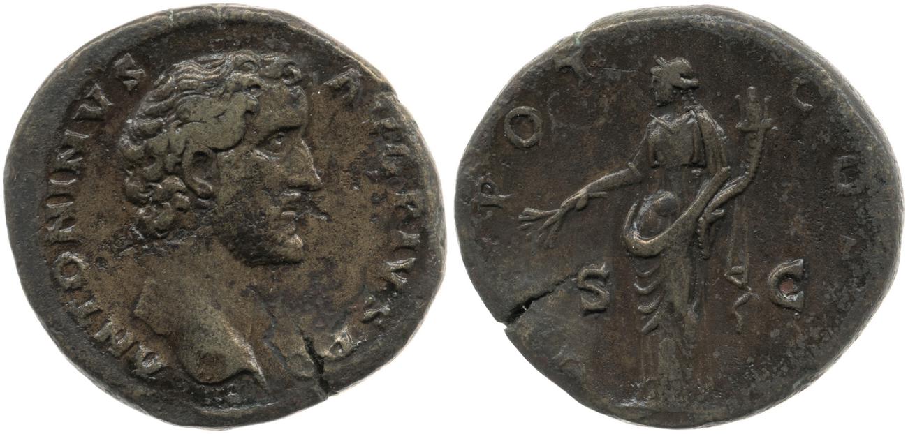 RIC III Antoninus Pius 549, аверс, Британский музей