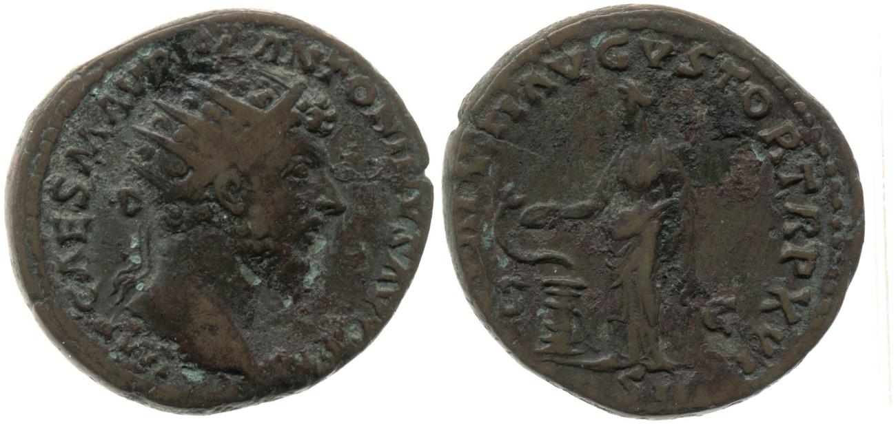 RIC III Marcus Aurelius 839, аверс, bm