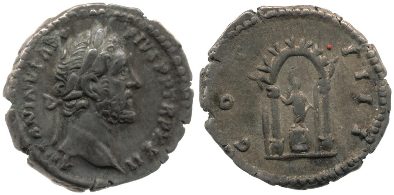 RIC III Antoninus Pius 285, аверс, Британский музей