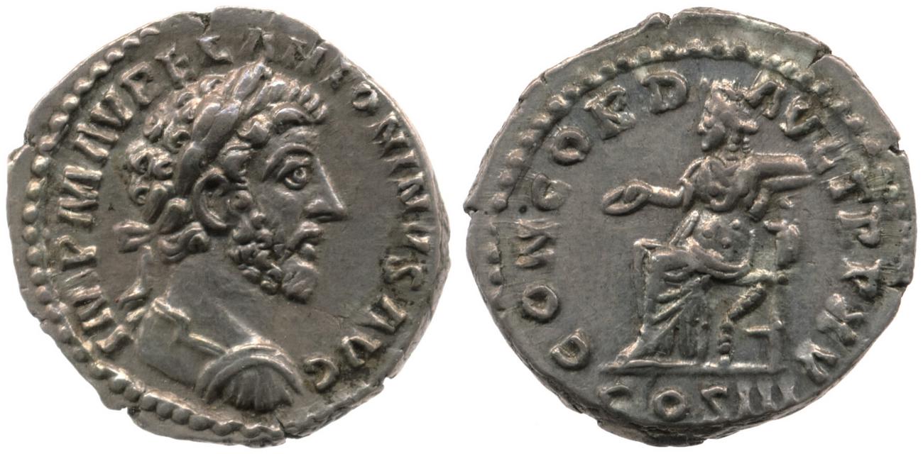 RIC III Marcus Aurelius 3, аверс, bm
