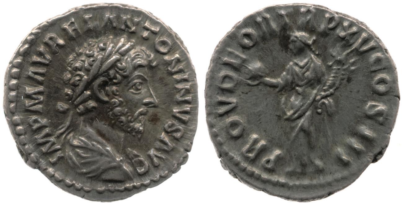 RIC III Marcus Aurelius 25, аверс, Британский музей