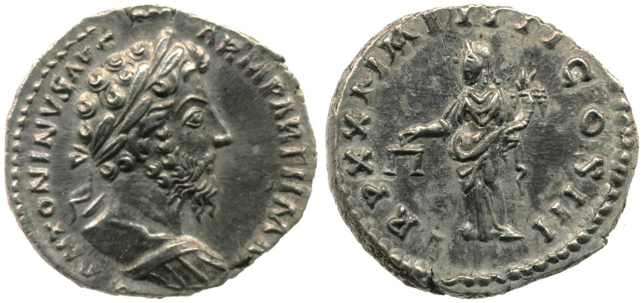 RIC III Marcus Aurelius 171, аверс, bm
