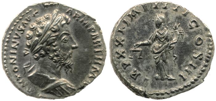 RIC III Marcus Aurelius 171, реверс, bm