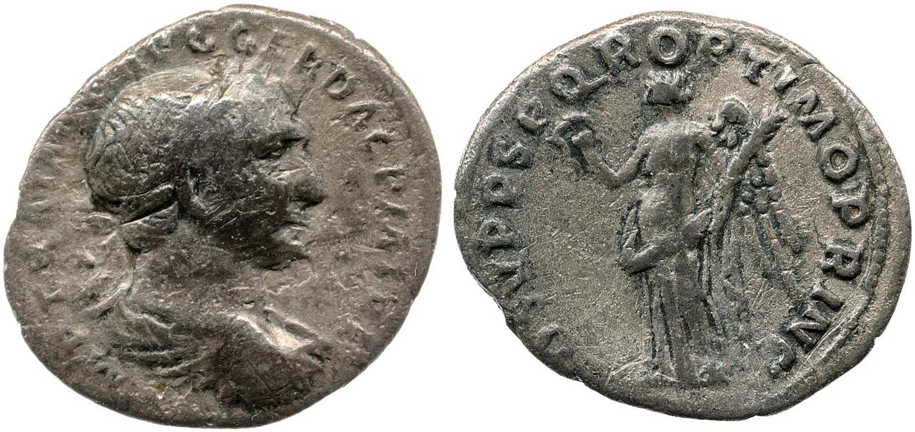 RIC II Trajan 128, аверс, bm