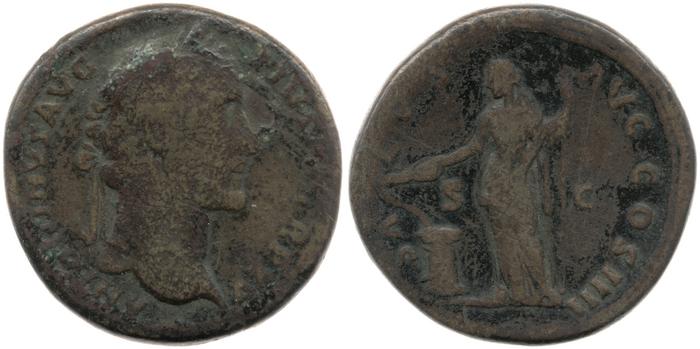 реверс RIC III Antoninus Pius 886