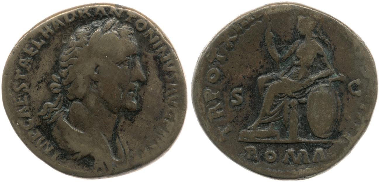 RIC III Antoninus Pius 874, аверс, bm