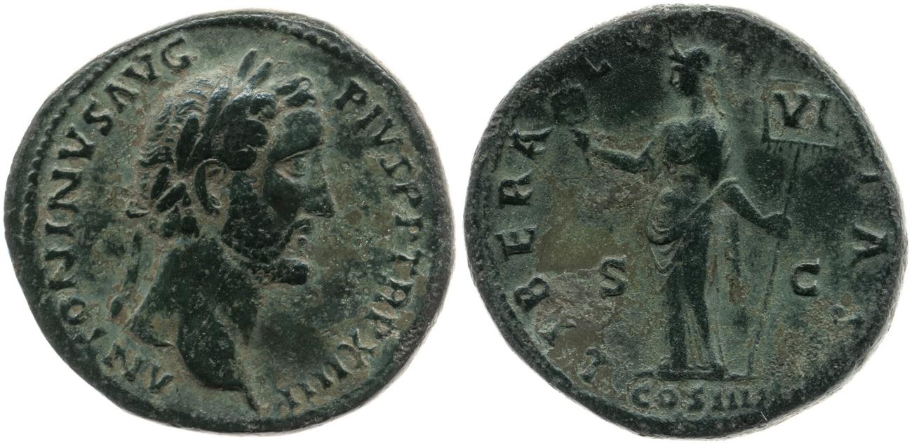 RIC III Antoninus Pius 867, аверс, bm