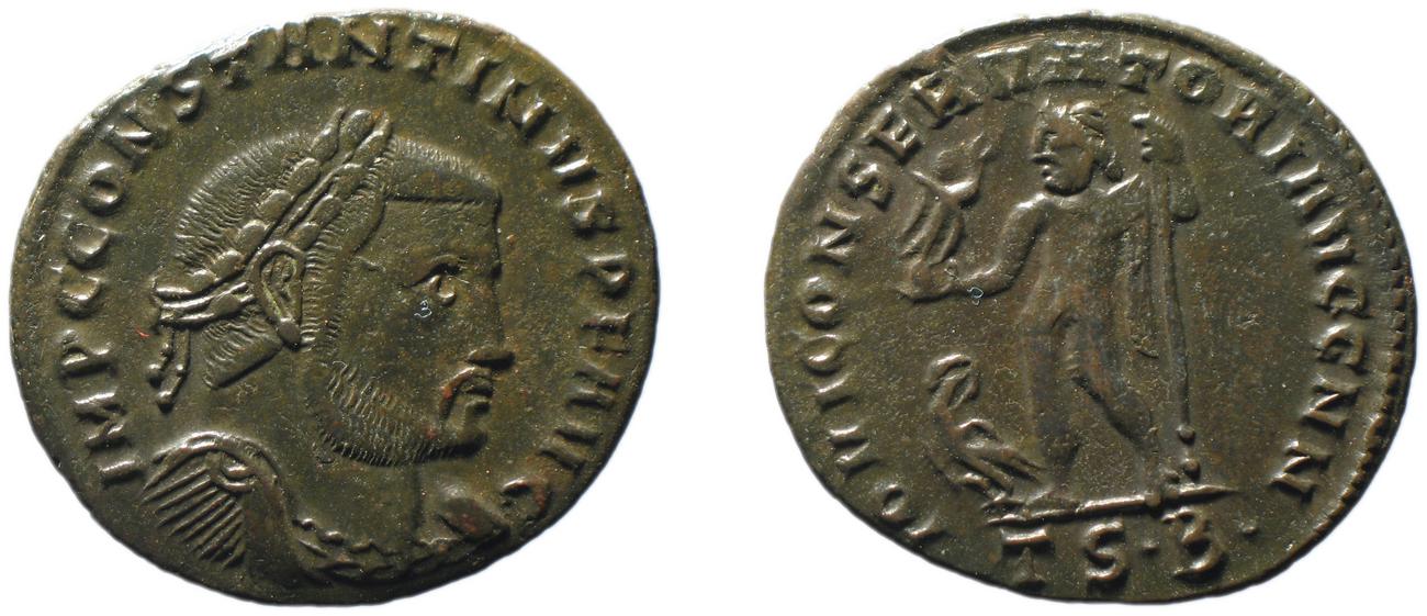 RIC VI Thessalonica 61b, аверс, bm