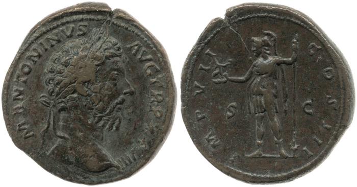 RIC III Marcus Aurelius 1115, реверс, bm