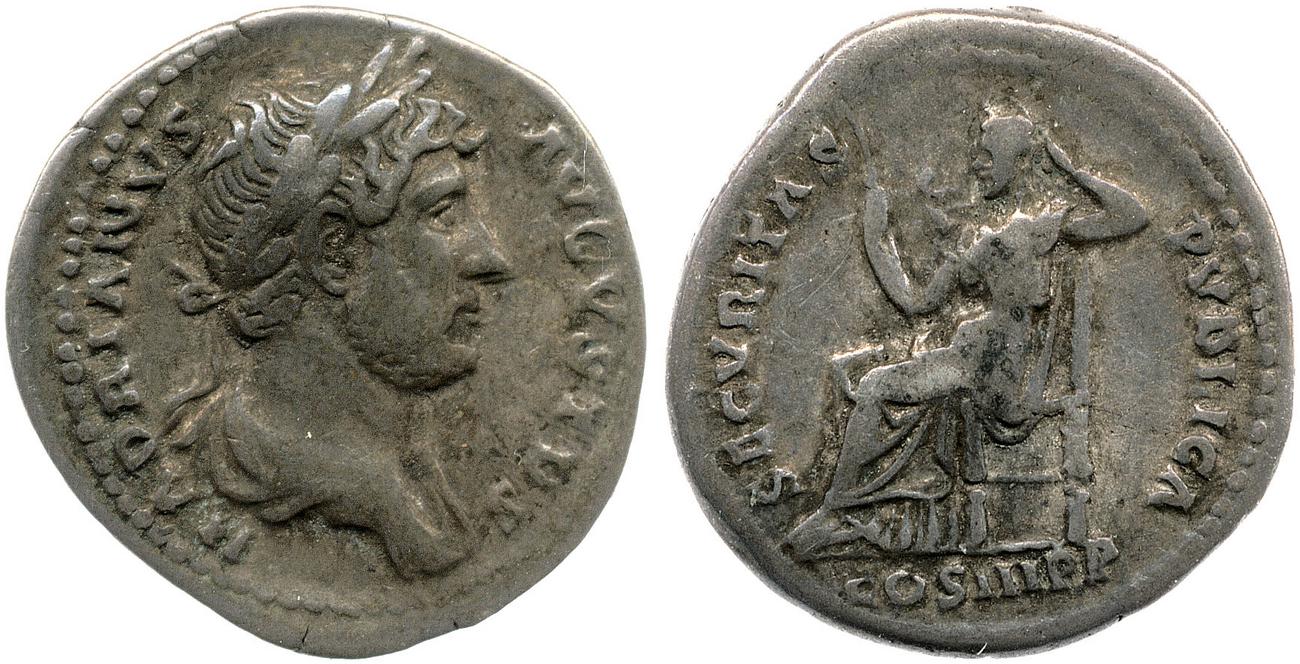 аверс RIC II, Part 3 (second edition) Hadrian 1129