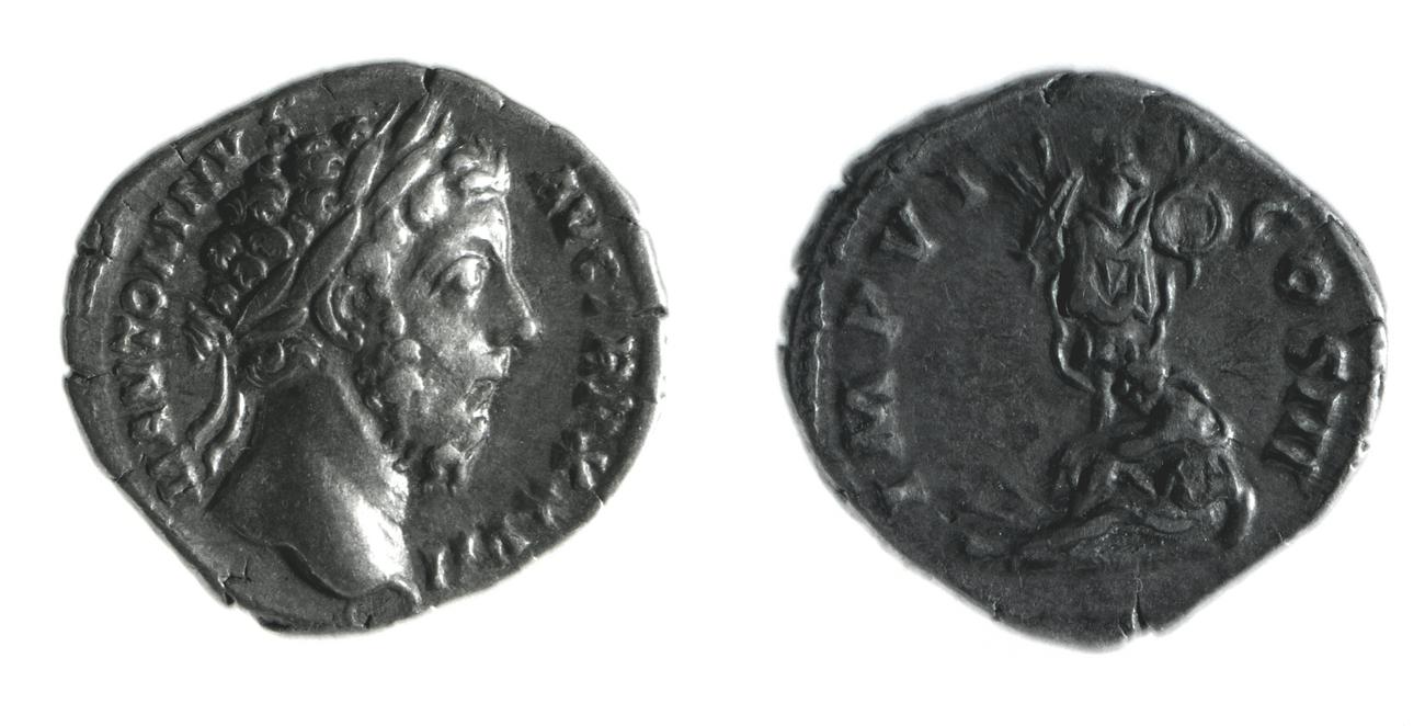 RIC III Marcus Aurelius 280, аверс, Британский музей