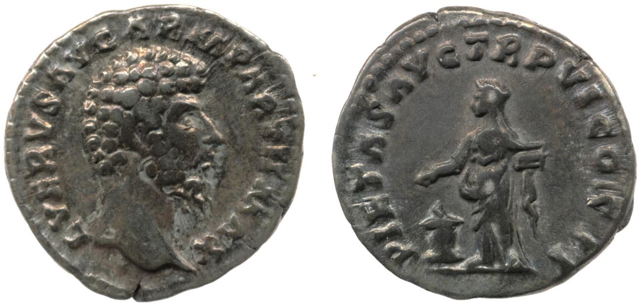 RIC III Marcus Aurelius 560, аверс, Британский музей