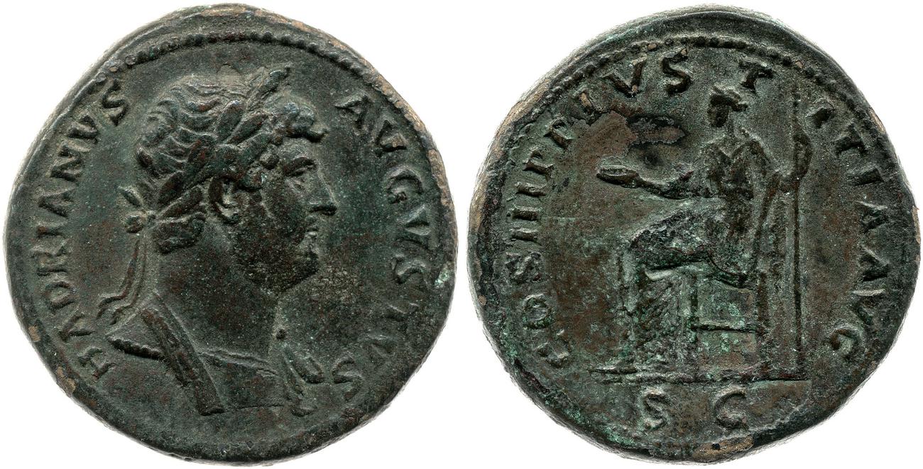аверс RIC II, Part 3 (second edition) Hadrian 1274
