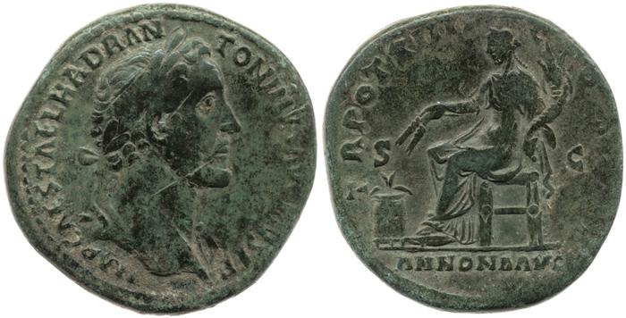 RIC III Antoninus Pius 871A, реверс, bm