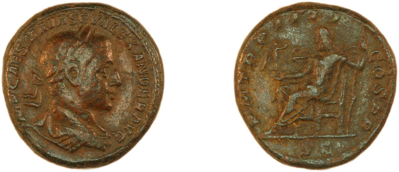 RIC IV Severus Alexander 423, аверс, Британский музей