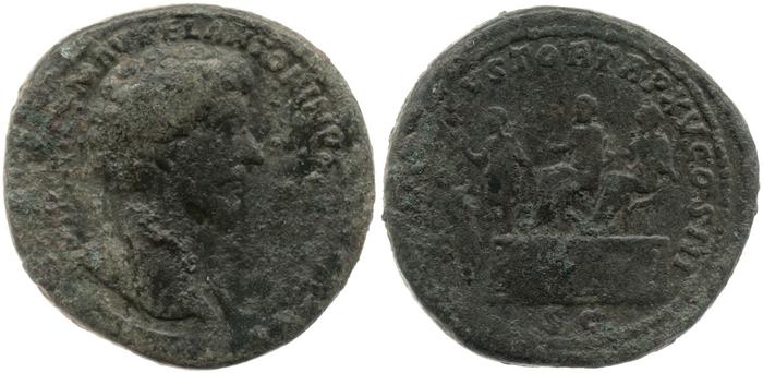 RIC III Marcus Aurelius 806, реверс, Британский музей