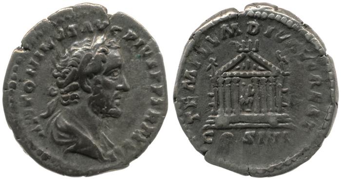 RIC III Antoninus Pius 290A, реверс, Британский музей