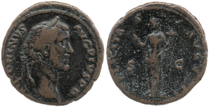RIC III Antoninus Pius 557, реверс, Британский музей