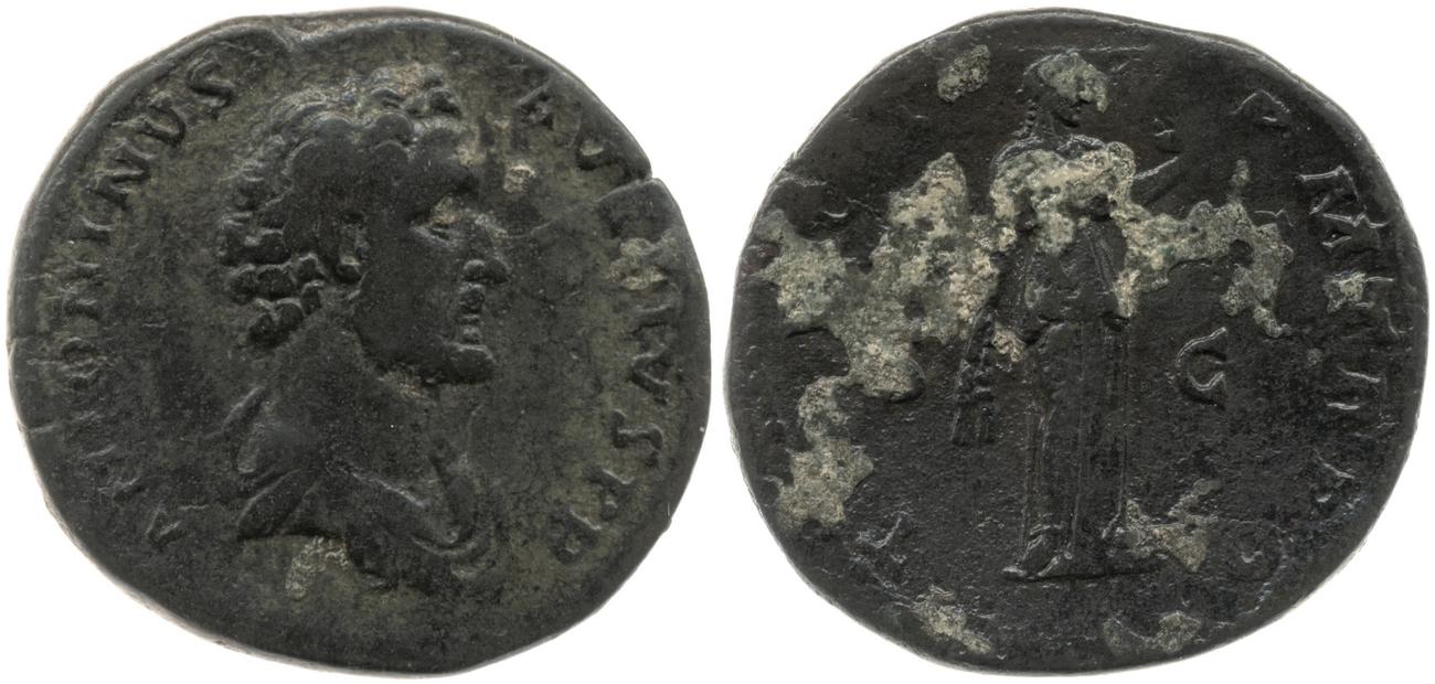RIC III Antoninus Pius 546, аверс, bm