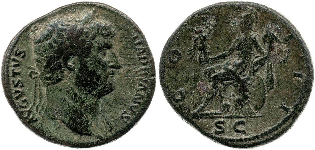 RIC II, Part 3 (second edition) Hadrian 876, аверс, bm