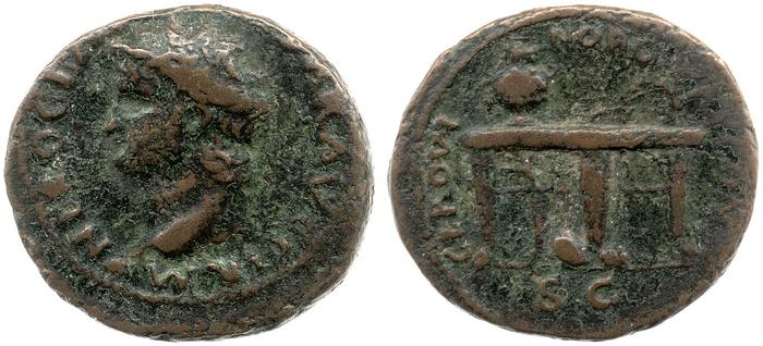 RIC I (second edition) Nero 487, реверс, bm